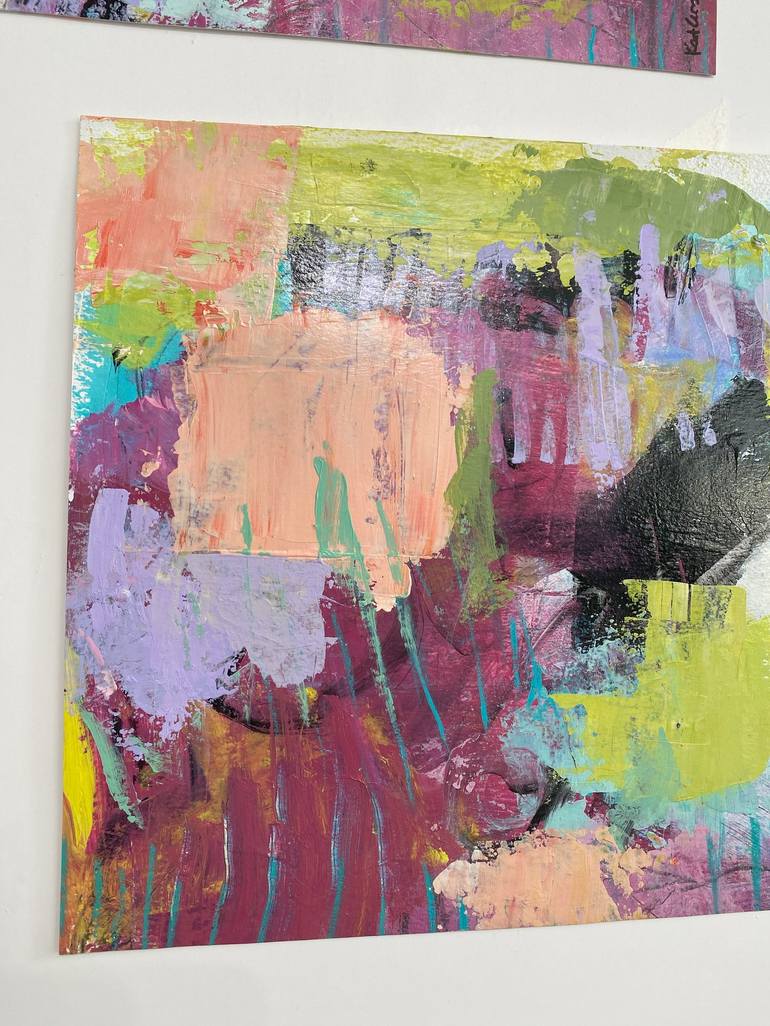 Original Abstract Expressionism Abstract Painting by Kat Crosby