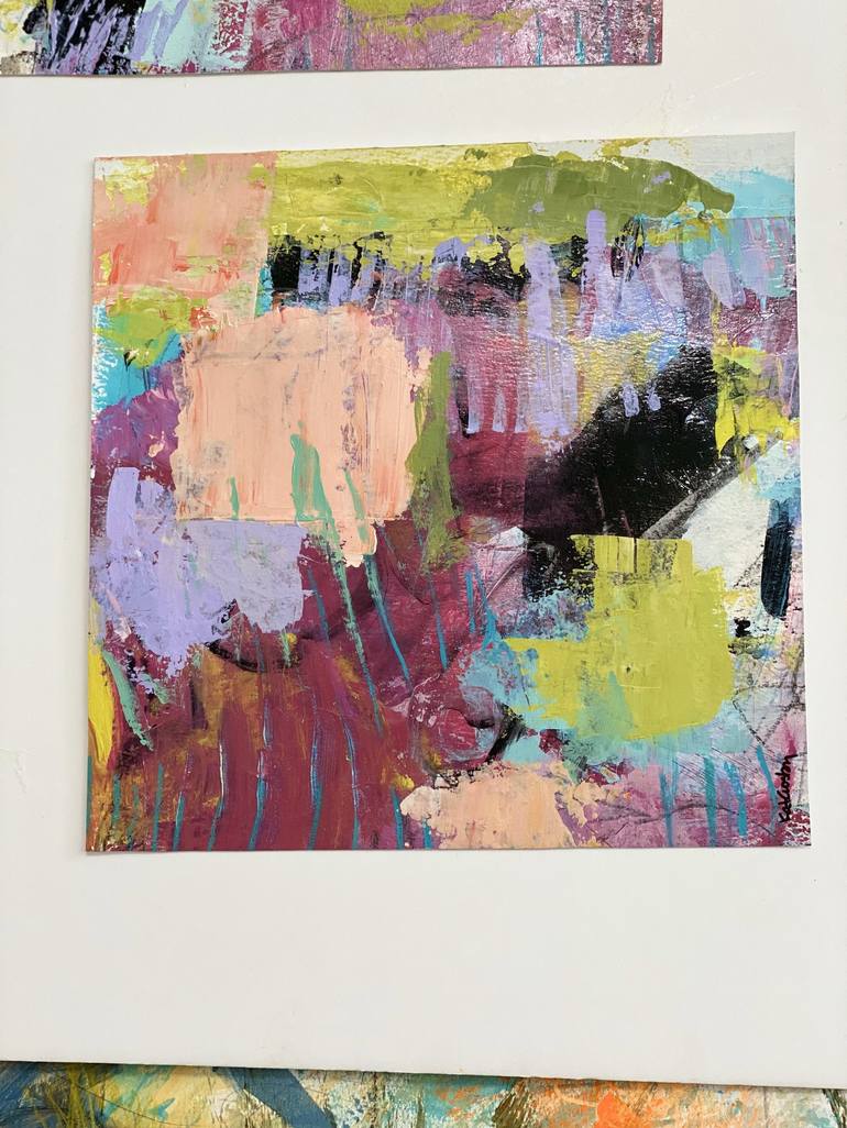 Original Abstract Expressionism Abstract Painting by Kat Crosby