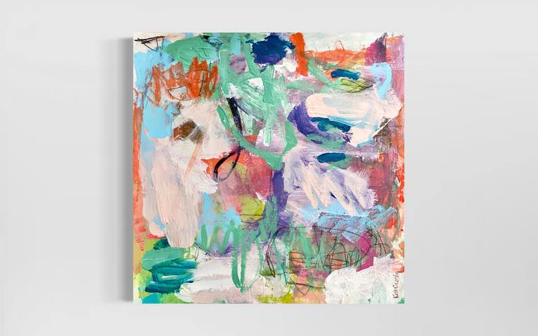Original Abstract Expressionism Abstract Painting by Kat Crosby