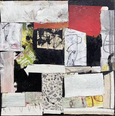 Original Abstract Expressionism Abstract Collage by Kat Crosby