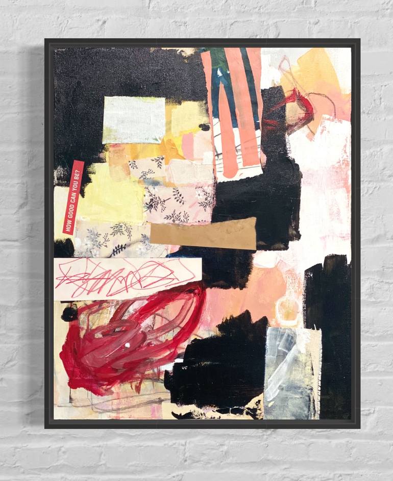 Original Abstract Expressionism Abstract Collage by Kat Crosby