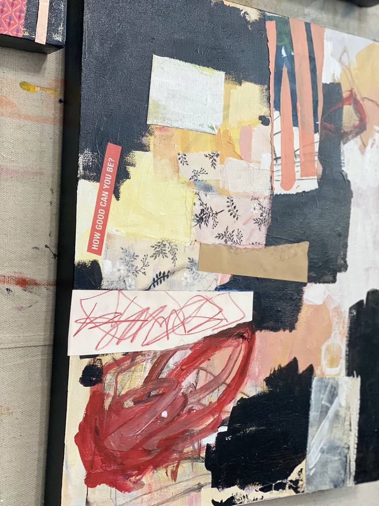 Original Abstract Expressionism Abstract Collage by Kat Crosby