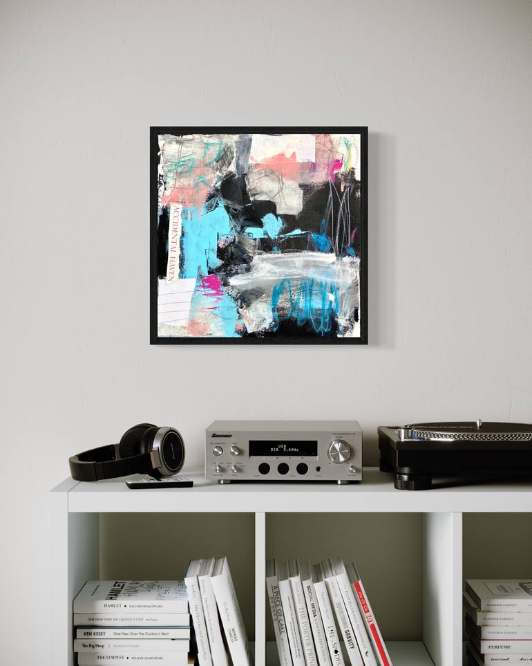 Original Abstract Expressionism Abstract Collage by Kat Crosby