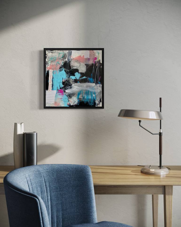 Original Abstract Expressionism Abstract Collage by Kat Crosby