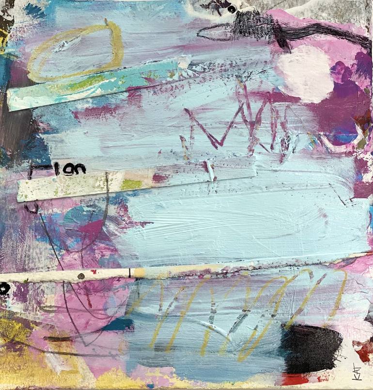 Original Abstract Expressionism Abstract Painting by Kat Crosby