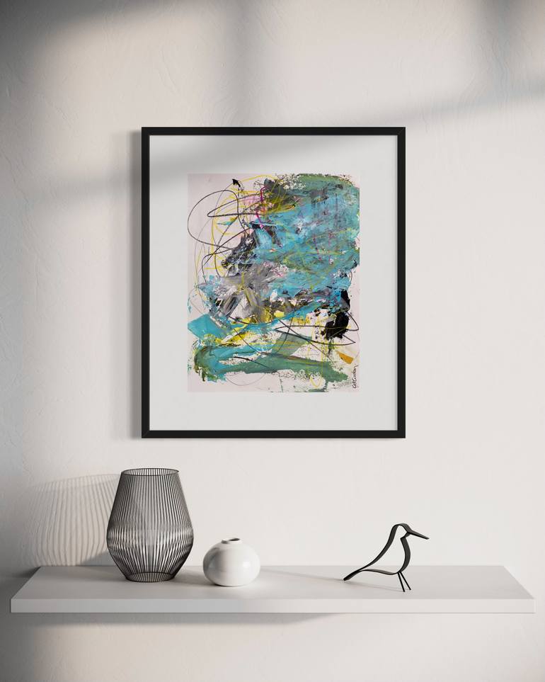 Original Abstract Expressionism Abstract Painting by Kat Crosby