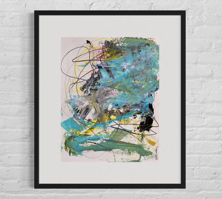 Original Abstract Expressionism Abstract Painting by Kat Crosby