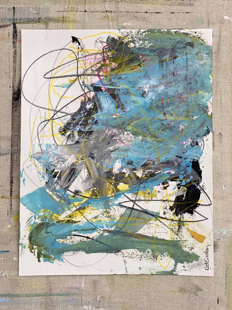 Original Abstract Expressionism Abstract Painting by Kat Crosby