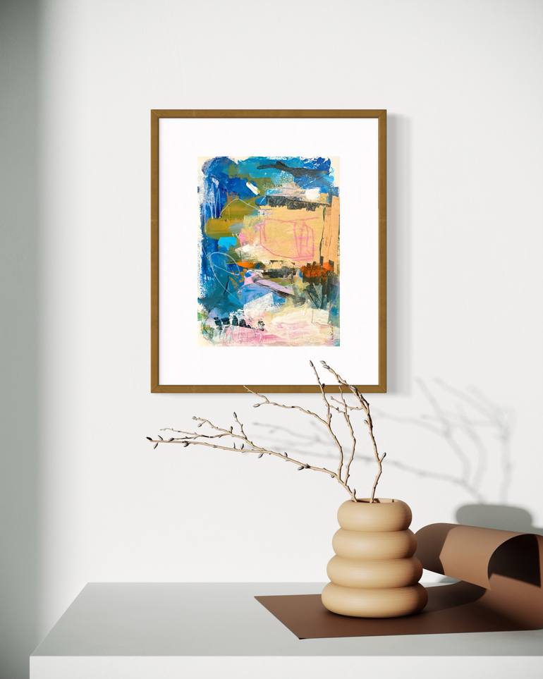 Original Abstract Expressionism Abstract Painting by Kat Crosby