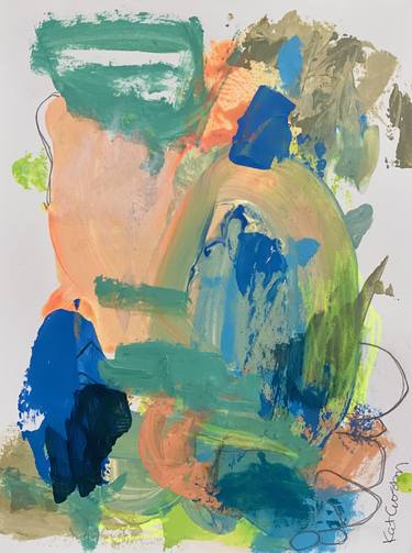Original Abstract Expressionism Abstract Paintings by Kat Crosby