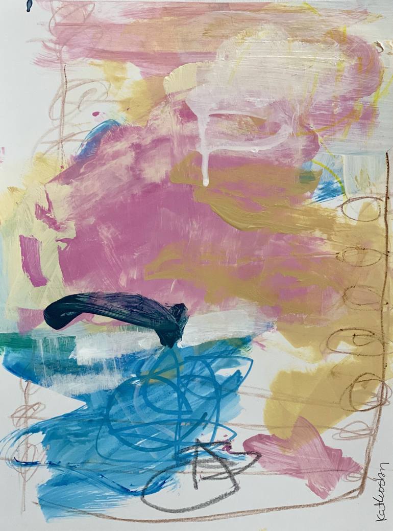 Original Abstract Expressionism Abstract Painting by Kat Crosby