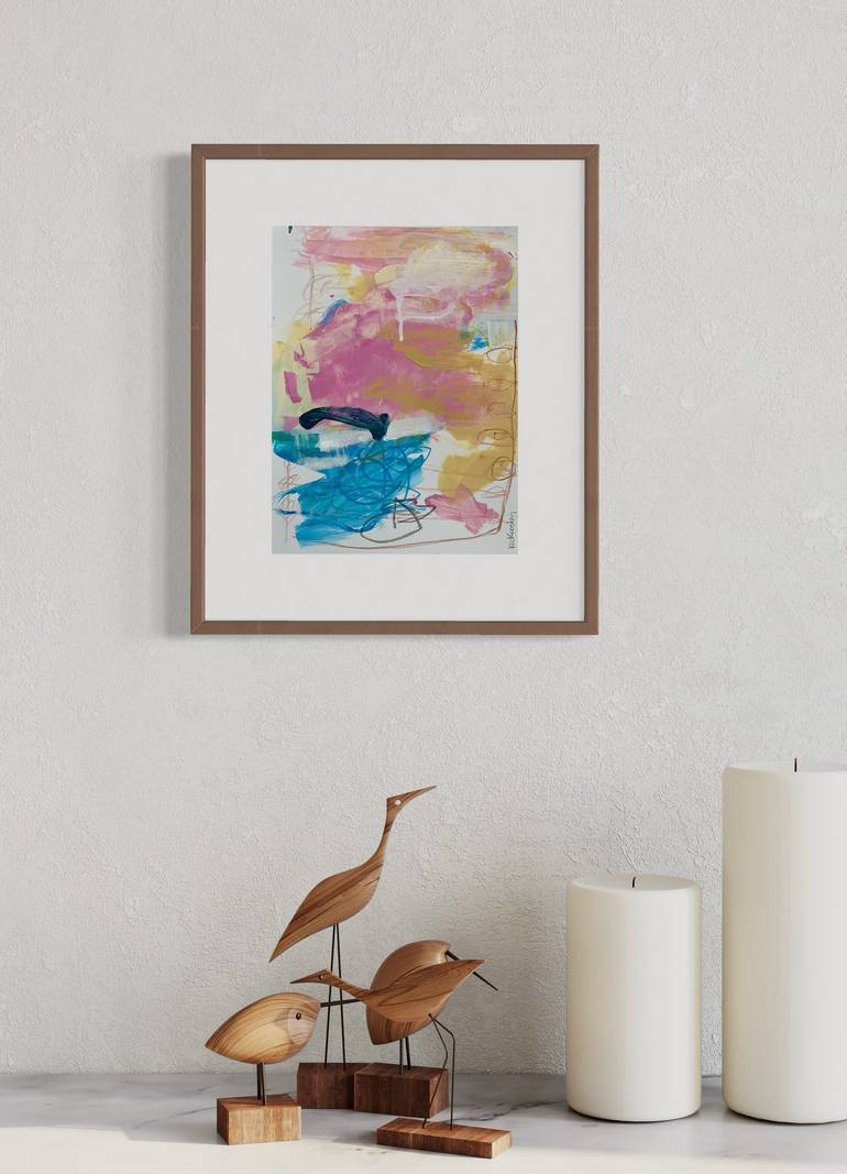 Original Abstract Expressionism Abstract Painting by Kat Crosby