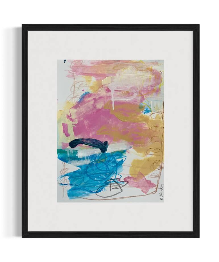 Original Abstract Expressionism Abstract Painting by Kat Crosby