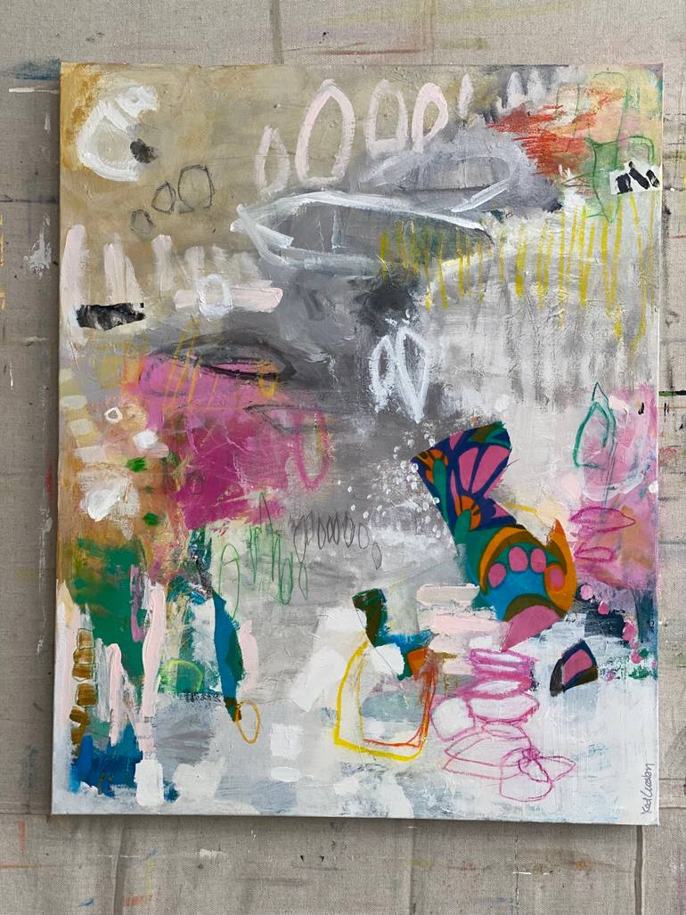 Original Abstract Expressionism Abstract Painting by Kat Crosby