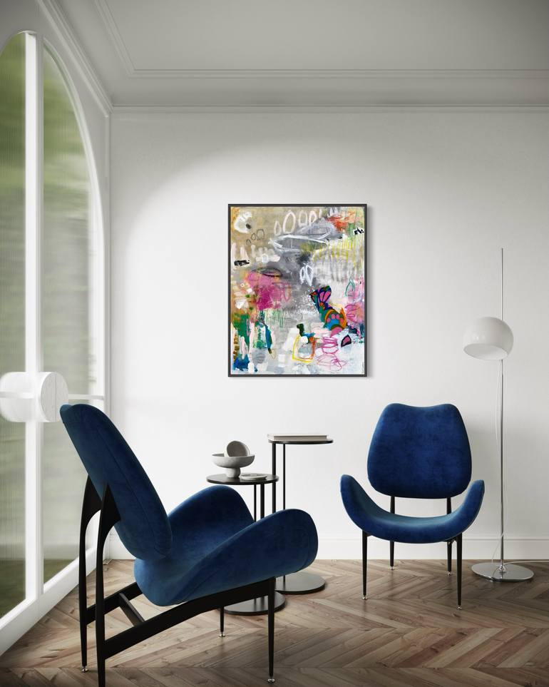 Original Abstract Expressionism Abstract Painting by Kat Crosby