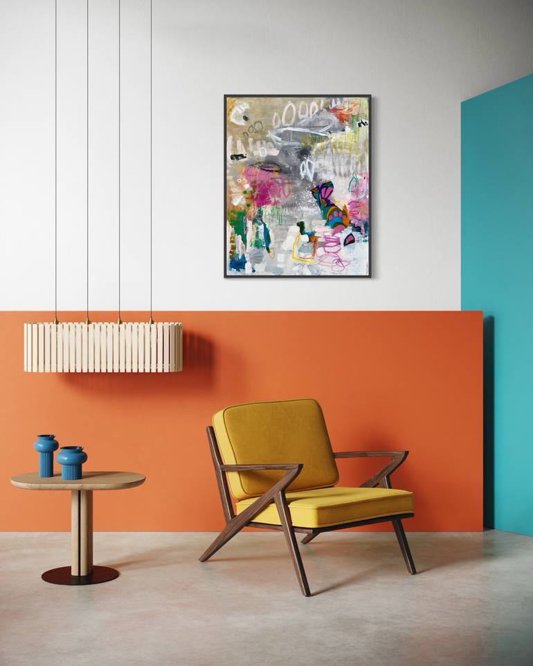 Original Abstract Expressionism Abstract Painting by Kat Crosby