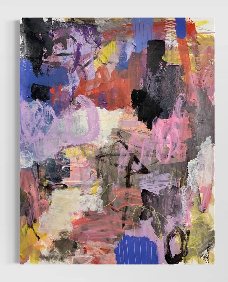 Print of Abstract Expressionism Abstract Paintings by Kat Crosby