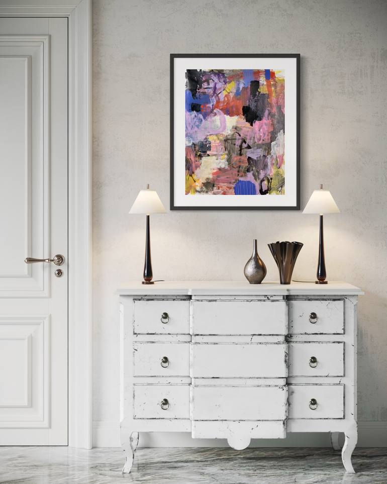 Original Abstract Expressionism Abstract Painting by Kat Crosby