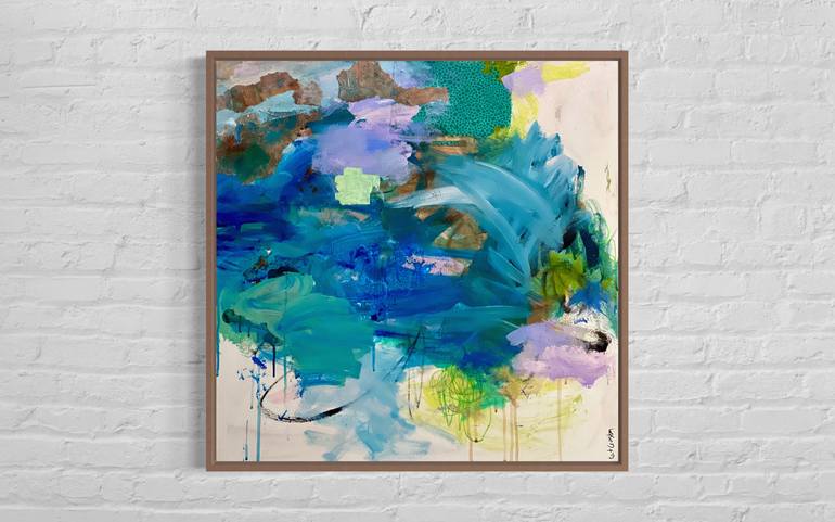 Original Abstract Expressionism Abstract Painting by Kat Crosby