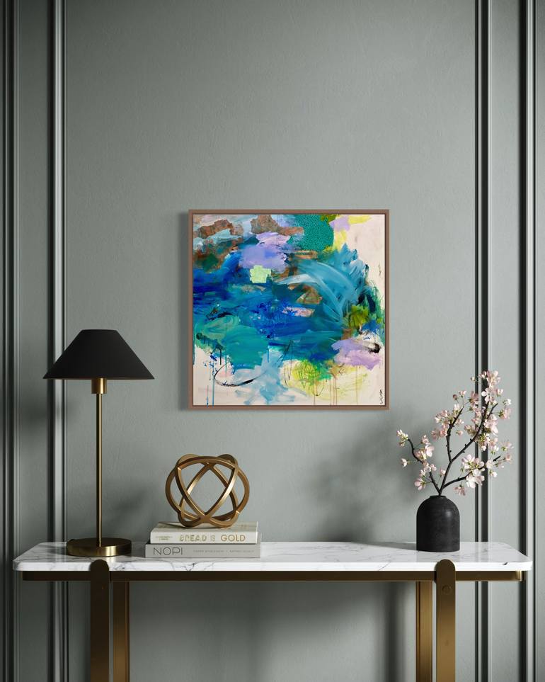 Original Abstract Expressionism Abstract Painting by Kat Crosby