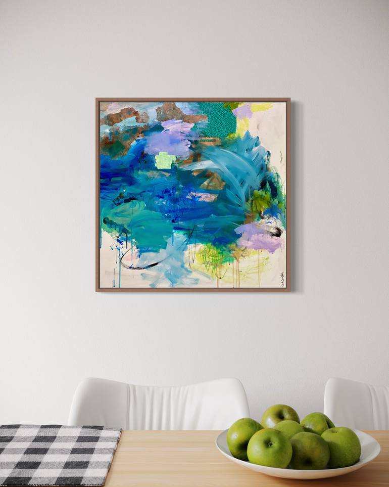 Original Abstract Expressionism Abstract Painting by Kat Crosby