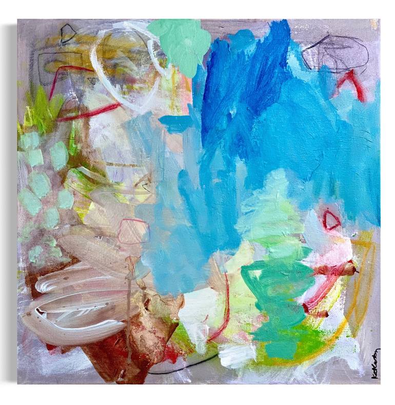 Original Abstract Expressionism Abstract Painting by Kat Crosby