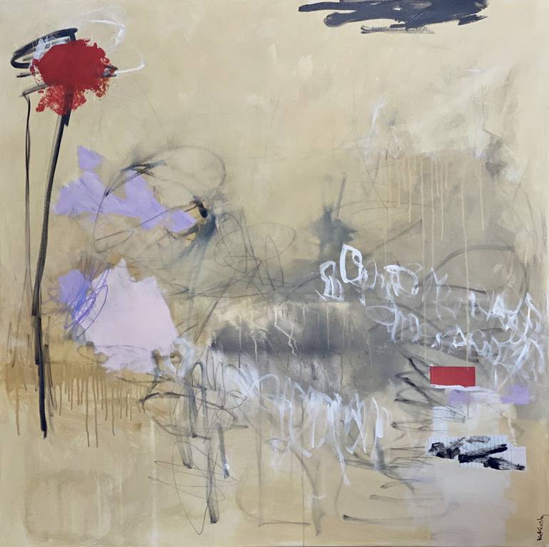 Original Abstract Expressionism Abstract Painting by Kat Crosby