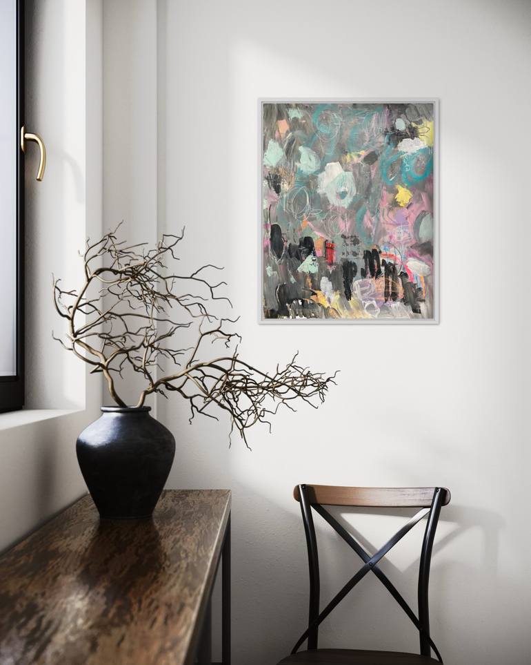 Original Abstract Expressionism Abstract Painting by Kat Crosby