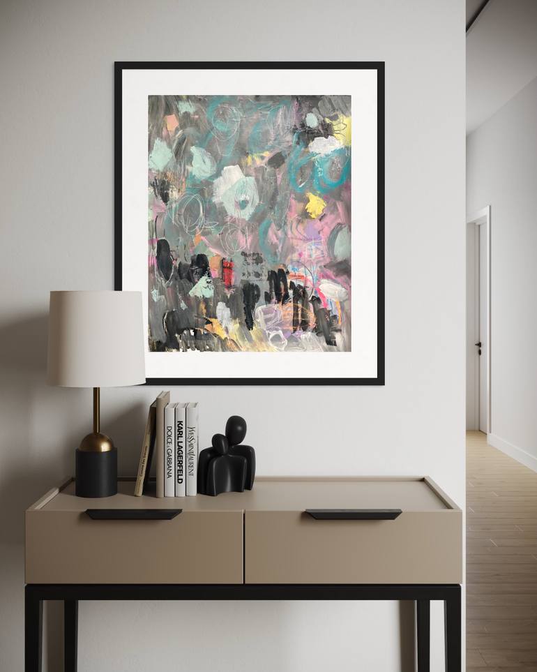 Original Abstract Expressionism Abstract Painting by Kat Crosby