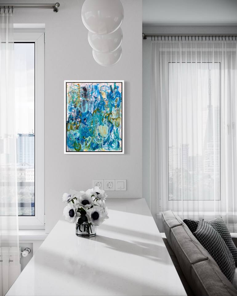 Original Abstract Expressionism Abstract Painting by Kat Crosby