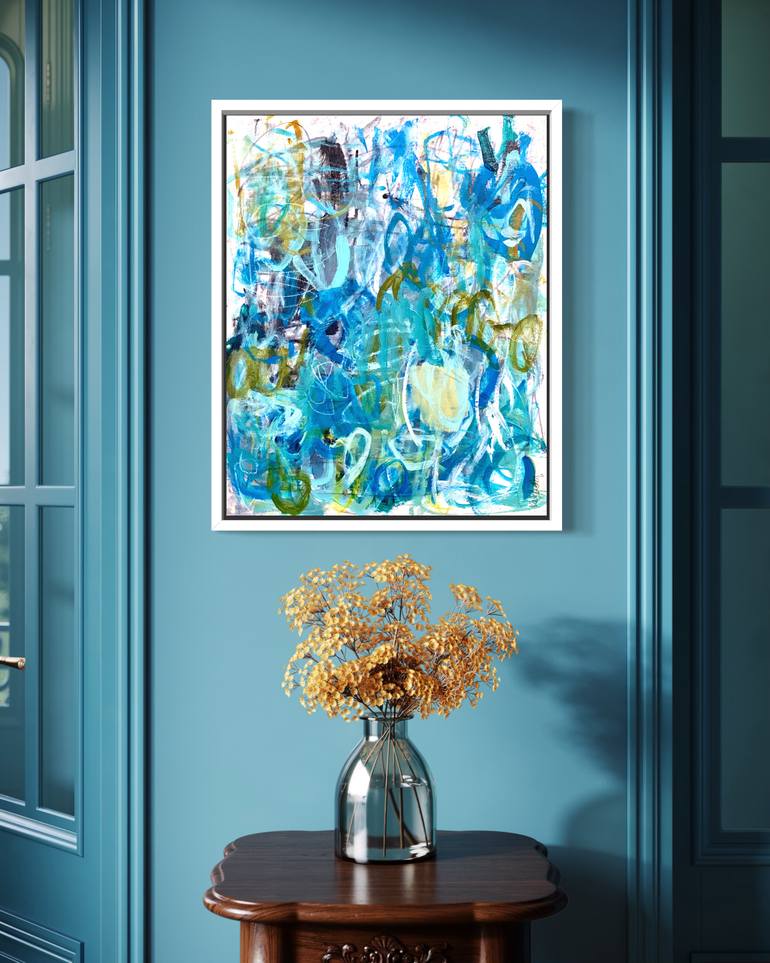 Original Abstract Expressionism Abstract Painting by Kat Crosby