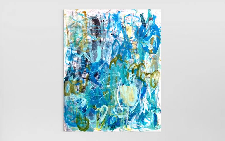 Original Abstract Expressionism Abstract Painting by Kat Crosby