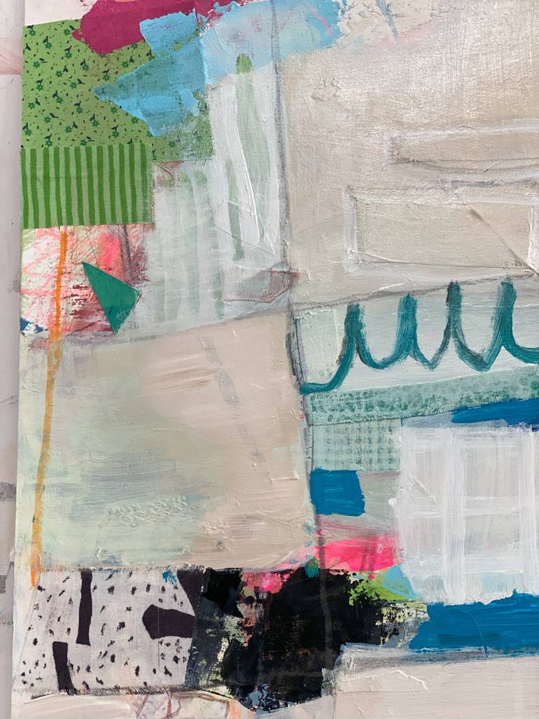Original Abstract Expressionism Abstract Collage by Kat Crosby