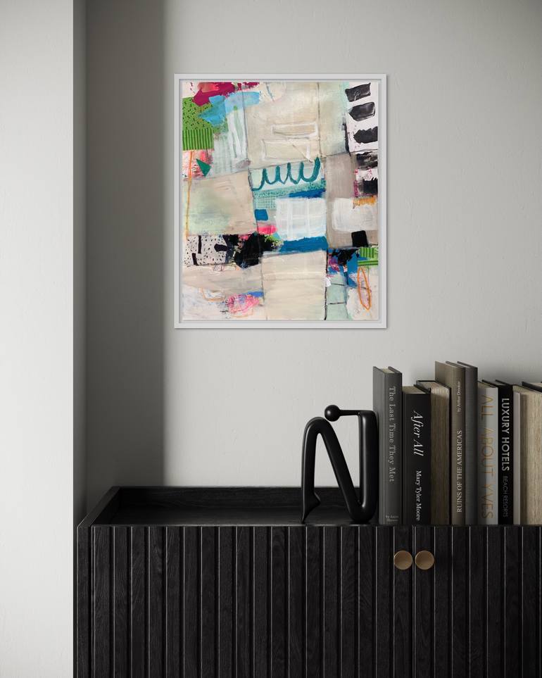 Original Abstract Expressionism Abstract Collage by Kat Crosby