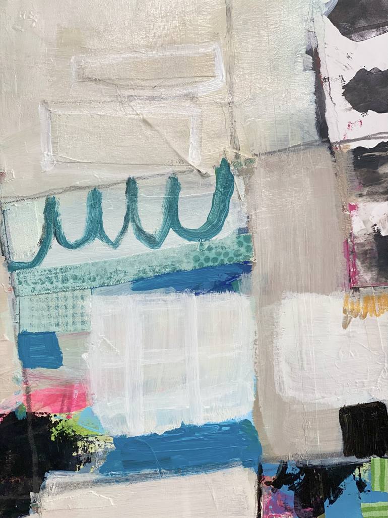 Original Abstract Expressionism Abstract Collage by Kat Crosby