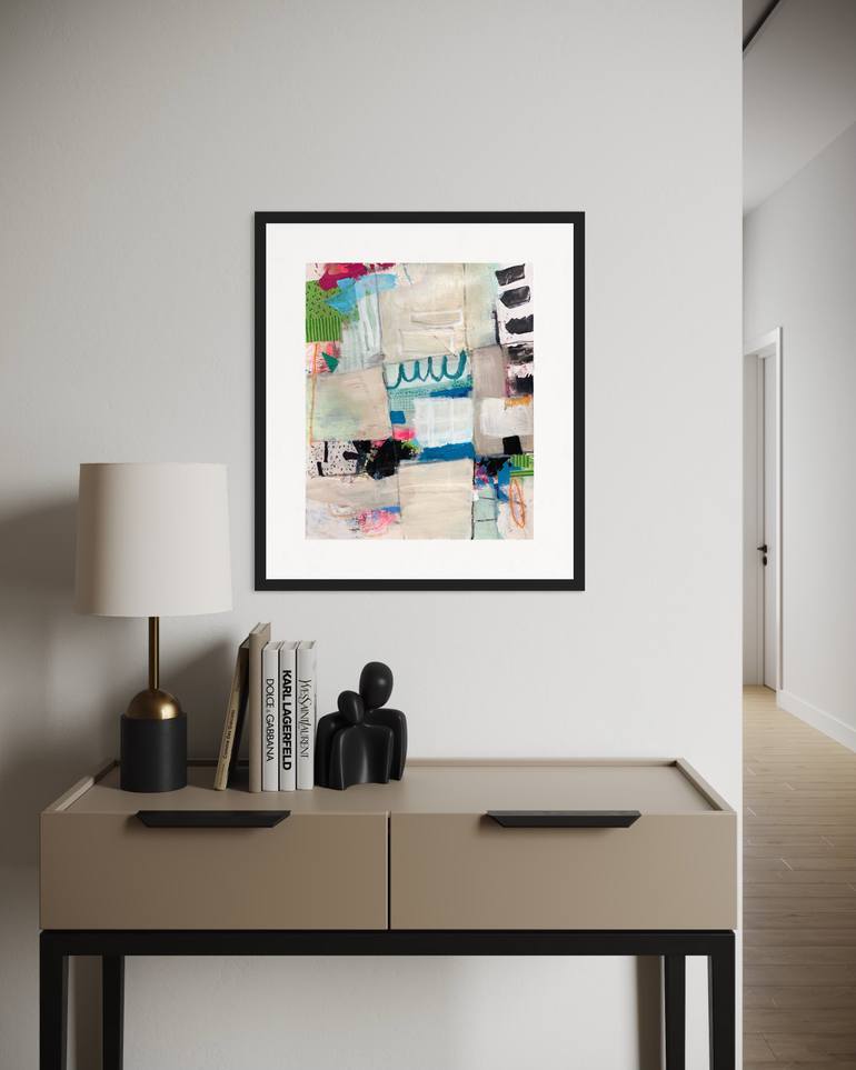 Original Abstract Expressionism Abstract Collage by Kat Crosby