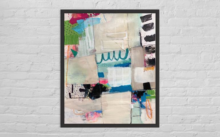 Original Abstract Expressionism Abstract Collage by Kat Crosby