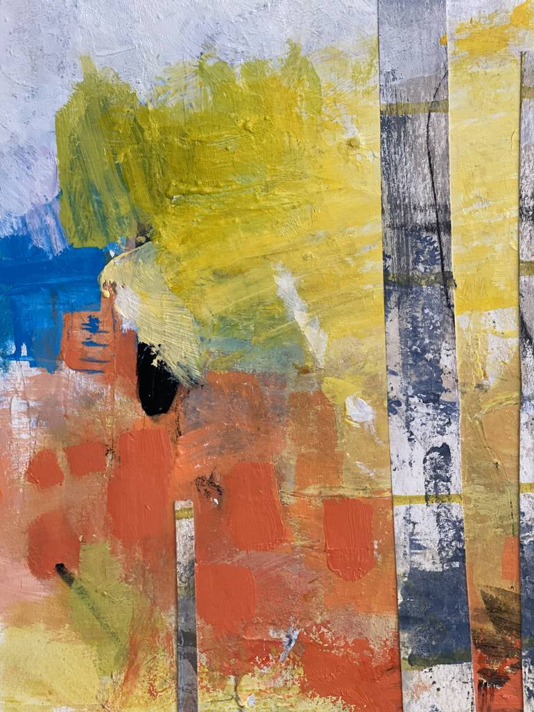 Original Abstract Expressionism Abstract Collage by Kat Crosby