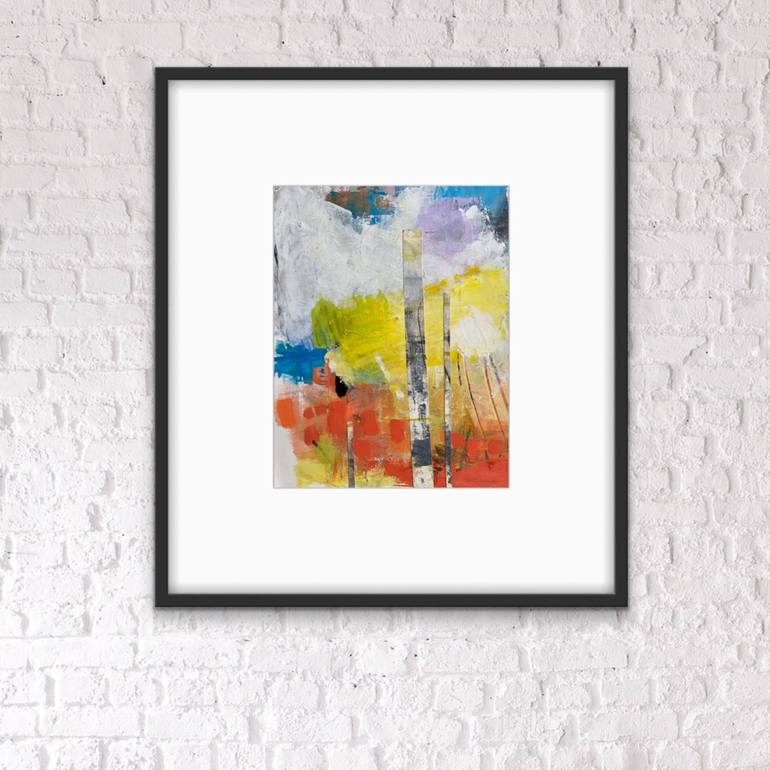 Original Abstract Expressionism Abstract Collage by Kat Crosby