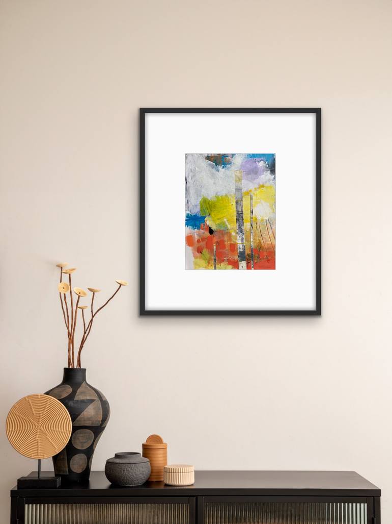 Original Abstract Expressionism Abstract Collage by Kat Crosby