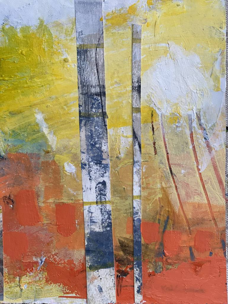 Original Abstract Expressionism Abstract Collage by Kat Crosby
