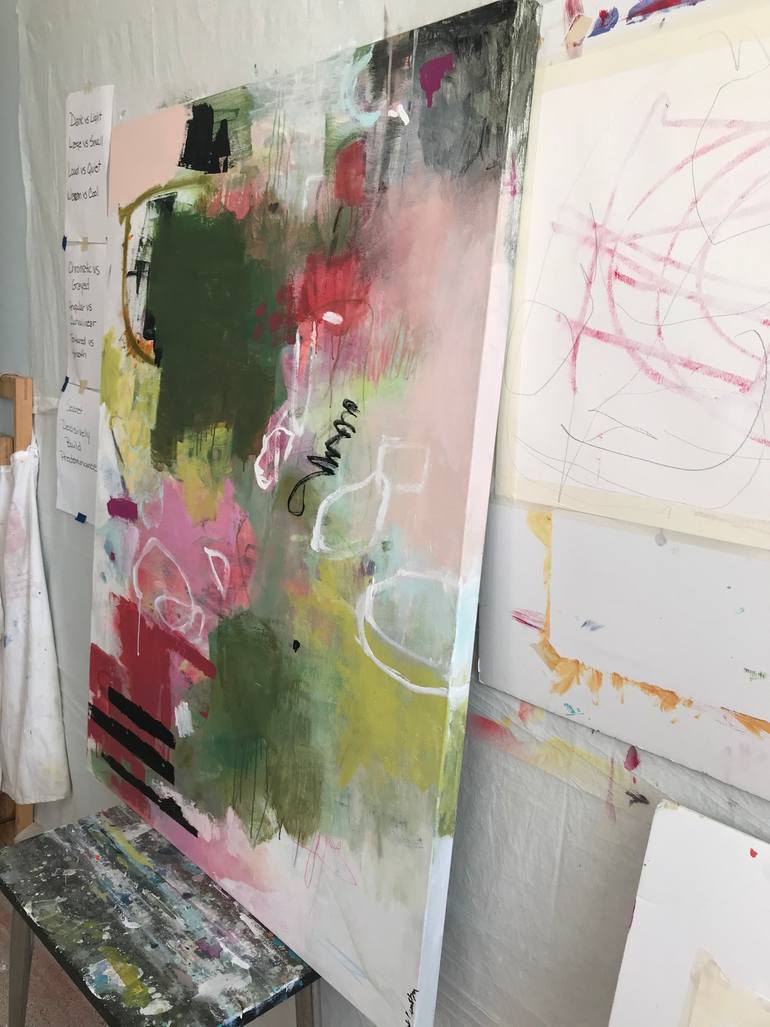 Original Abstract Expressionism Abstract Painting by Kat Crosby