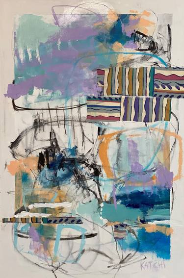Print of Abstract Expressionism Abstract Paintings by Kat Crosby