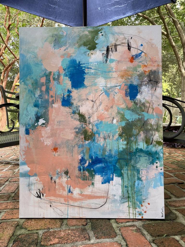 Original Abstract Expressionism Abstract Painting by Kat Crosby