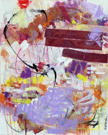 Print of Abstract Expressionism Abstract Paintings by Kat Crosby