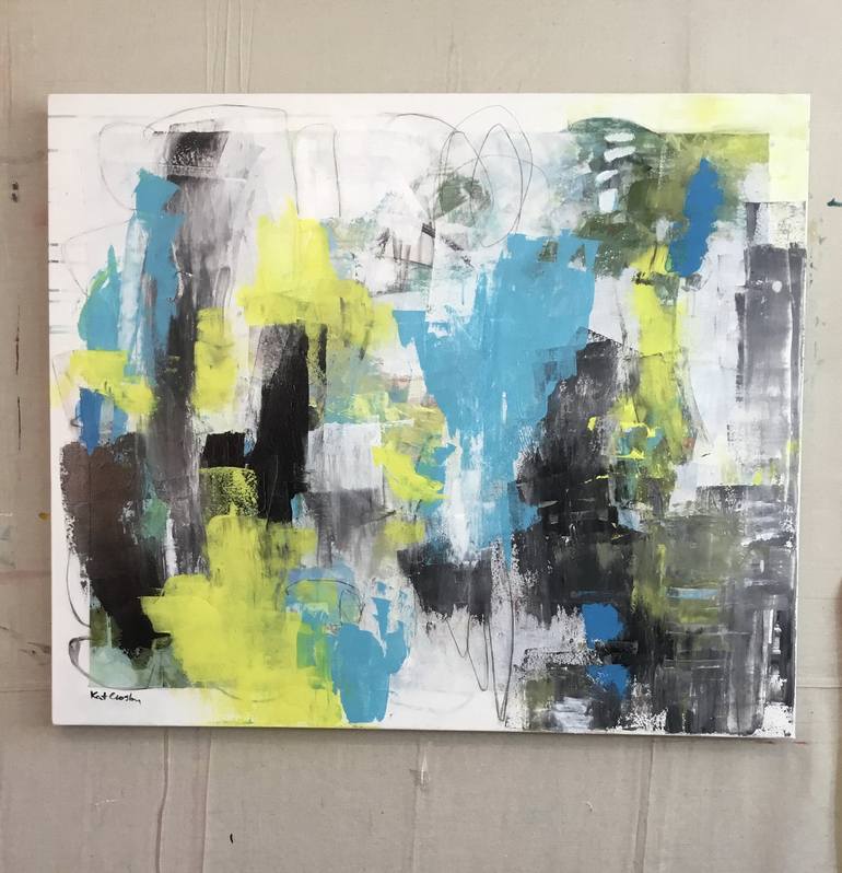 Original Abstract Expressionism Abstract Painting by Kat Crosby