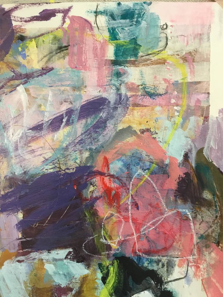 Original Abstract Expressionism Abstract Painting by Kat Crosby