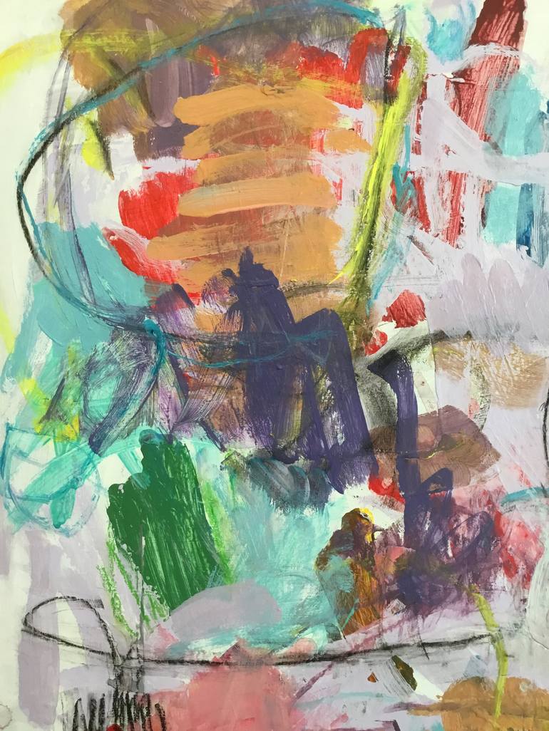 Original Abstract Expressionism Abstract Painting by Kat Crosby