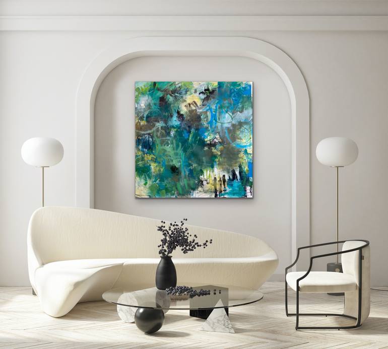 Original Abstract Expressionism Abstract Painting by Kat Crosby