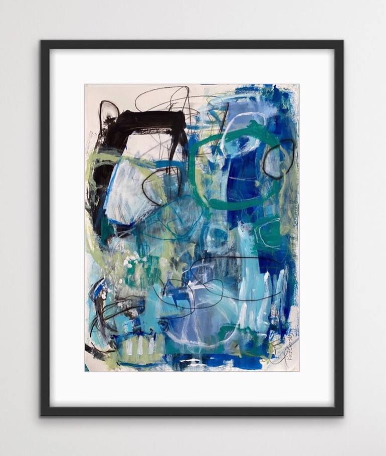Original Abstract Expressionism Abstract Painting by Kat Crosby